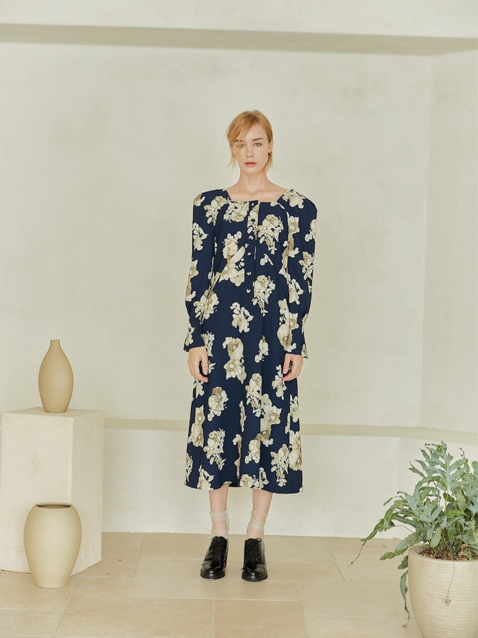 flower in heaven _ navy
