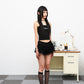 LILY CHOUCHOU ショート pants - ブラック
