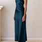 Kristen Green Satin Slip Dress (L'EAU ET) ＠SEOUL