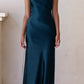 Kristen Green Satin Slip Dress (L'EAU ET) ＠SEOUL