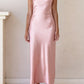 Kristen Pink Satin Slip Dress (L'EAU ET) ＠SEOUL