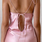 Kristen Pink Satin Slip Dress (L'EAU ET) ＠SEOUL