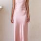 Kristen Pink Satin Slip Dress (L'EAU ET) ＠SEOUL