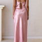 Kristen Pink Satin Slip Dress (L'EAU ET) ＠SEOUL