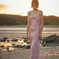 Kristen Pink Satin Slip Dress (L'EAU ET) ＠SEOUL