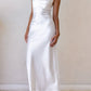 Kristen White Satin Slip Dress (L'EAU ET) ＠SEOUL