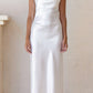 Kristen White Satin Slip Dress (L'EAU ET) ＠SEOUL