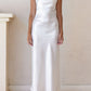 Kristen White Satin Slip Dress (L'EAU ET) ＠SEOUL