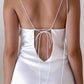 Kristen White Satin Slip Dress (L'EAU ET) ＠SEOUL