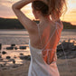 Kristen White Satin Slip Dress (L'EAU ET) ＠SEOUL
