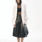 Leather Pleats Skirt (M.Rof) ＠SEOUL