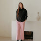 leeka pleated blouse _ charcoal black (AILE DE) ＠SEOUL