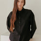 leeka pleated blouse _ charcoal black (AILE DE) ＠SEOUL