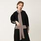 Overfit ribbon collar puff sleeve ruffle sweatshirt black (wundergeist777) ＠SEOUL
