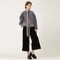 Overfit ribbon collar puff sleeve ruffle sweatshirt gray (wundergeist777) ＠SEOUL