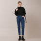 Overfit wing collar balloon sleeve strap blouse black (wundergeist777) ＠SEOUL