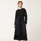 Overskirt color combination long dress navy (wundergeist777) ＠SEOUL