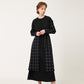 Overskirt color combination long dress navy (wundergeist777) ＠SEOUL