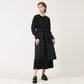 Overskirt color combination long dress navy (wundergeist777) ＠SEOUL