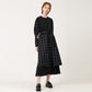 Overskirt color combination long dress navy (wundergeist777) ＠SEOUL