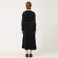 Overskirt color combination long dress navy (wundergeist777) ＠SEOUL