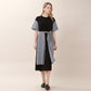 Overskirt color combination short sleeve long dress black (wundergeist777) ＠SEOUL