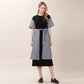 Overskirt color combination short sleeve long dress black (wundergeist777) ＠SEOUL