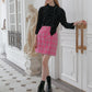 Pink Wool Skirt 핑크 울 스커트 (AILE DE) ＠SEOUL