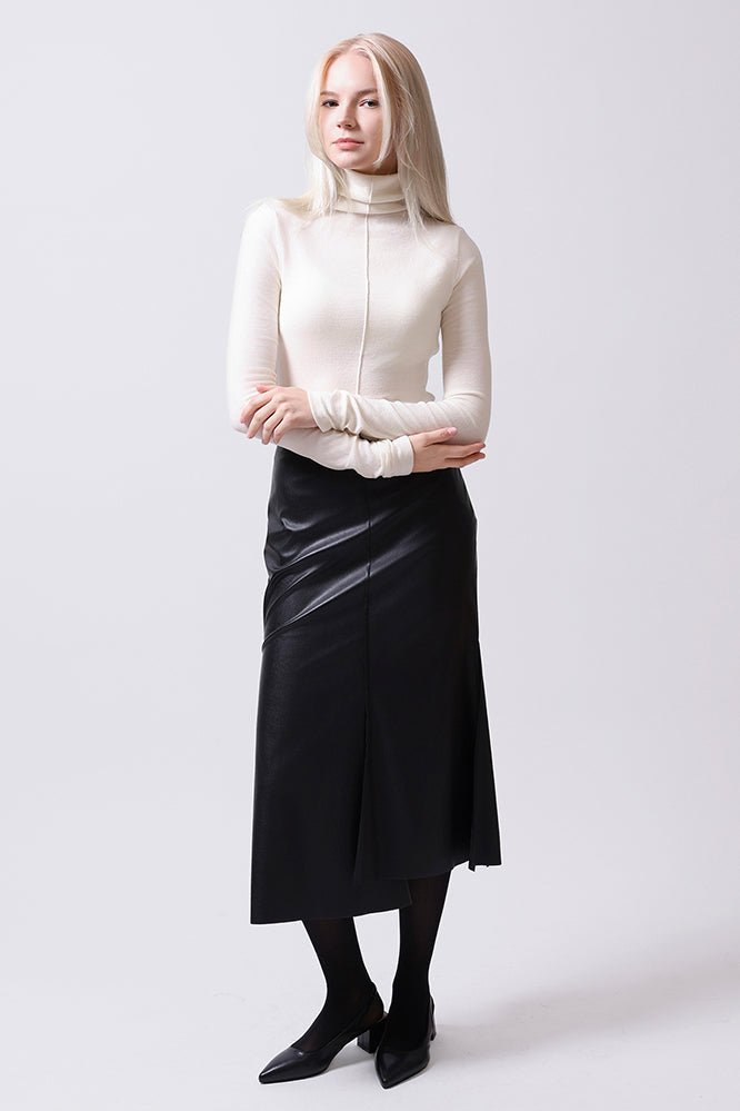 ウール ブランド タートルネックトップ_ホワイト (Benet.Me) ＠SEOUL