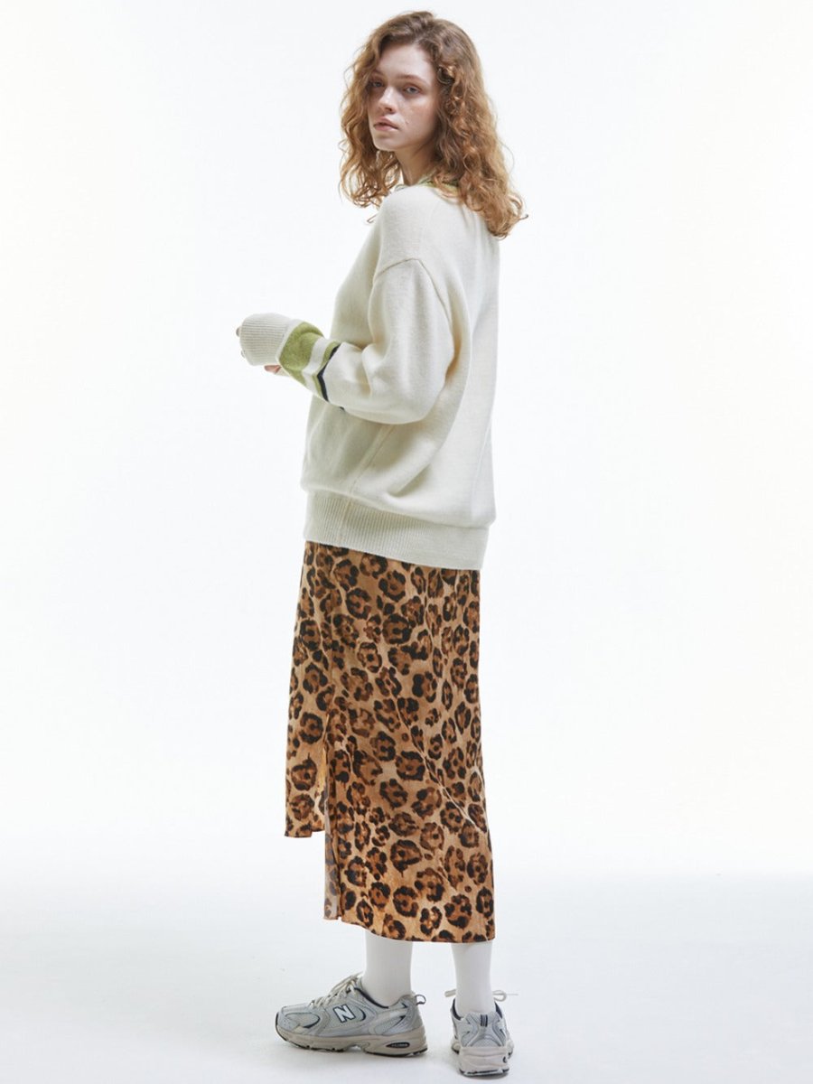 レオパード柄マーメイドロングスカート（ベージュ） (MANAVIS7) ＠SEOUL