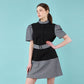 Puff short sleeve sleeve dress (black) (wundergeist777) ＠SEOUL