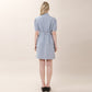Puff Sleeve China Collar Short Sleeve Dress Mint (wundergeist777) ＠SEOUL