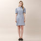 Puff Sleeve China Collar Short Sleeve Dress Mint (wundergeist777) ＠SEOUL