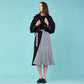 Puff sleeve crop black and blue denim jumper (wundergeist777) ＠SEOUL