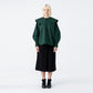 Raglan sailor collar bishop sleeve cotton green blouse (wundergeist777) ＠SEOUL