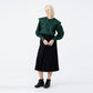Raglan sailor collar bishop sleeve cotton green blouse (wundergeist777) ＠SEOUL