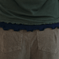[Reorder] Corduroy pleated skirt pants (3colors)_Khaki (peep) ＠SEOUL