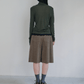 [Reorder] Corduroy pleated skirt pants (3colors)_Khaki (peep) ＠SEOUL