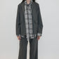 Round Sleeve Tie Check Shirt Black (moiremoa) ＠SEOUL