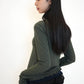 Soft Wave Hem Turtleneck (2colors)_Deep Green (PEEP) ＠SEOUL