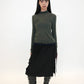 Soft Wave Hem Turtleneck (2colors)_Deep Green (PEEP) ＠SEOUL
