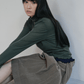 Soft Wave Hem Turtleneck (2colors)_Deep Green (peep) ＠SEOUL