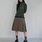 Soft Wave Hem Turtleneck (2colors)_Deep Green (peep) ＠SEOUL