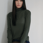 Soft Wave Hem Turtleneck (2colors)_Deep Green (peep) ＠SEOUL