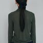 Soft Wave Hem Turtleneck (2colors)_Deep Green (peep) ＠SEOUL