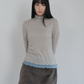 Soft Wave Hem Turtleneck (2colors)_Oatmeal (peep) ＠SEOUL