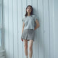 Square Mini Shorts (2colors)_Gray (peep) ＠SEOUL