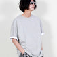 無地のクロップド丈長袖Tシャツ（白） (Demarc) ＠SEOUL