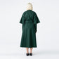 Tie neck collar flare long dress green (wundergeist777) ＠SEOUL