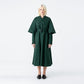 Tie neck collar flare long dress green (wundergeist777) ＠SEOUL